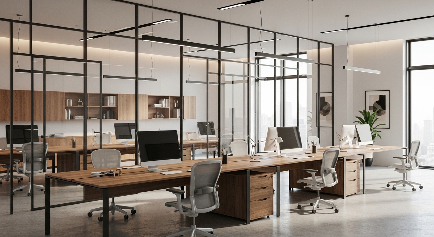 Ruang kantor modern industral jogja by custom furniture jogja